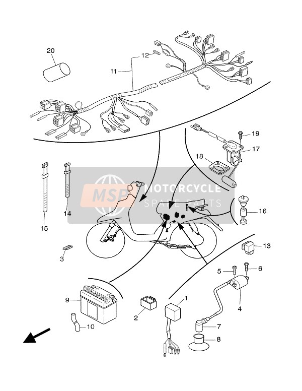 4B0H35070000, Couvercle,  De Compte, Yamaha, 2